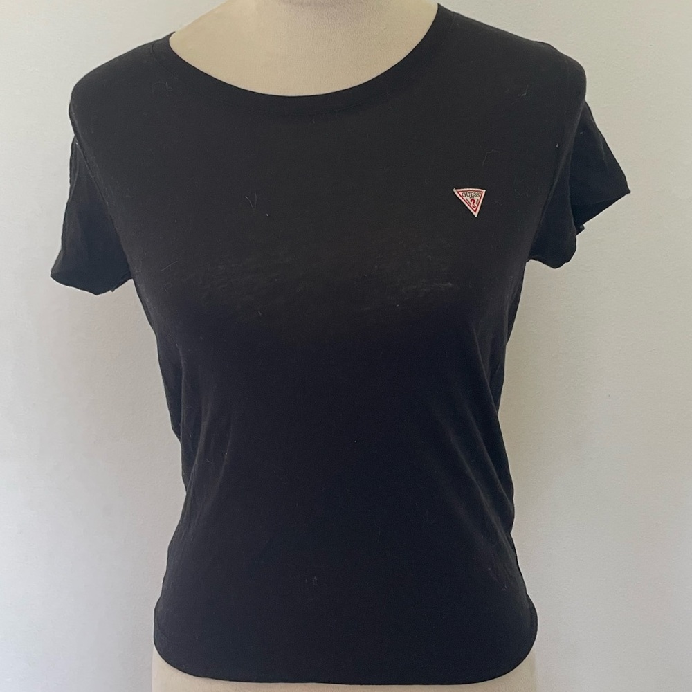 Black faded extra small guess shirt